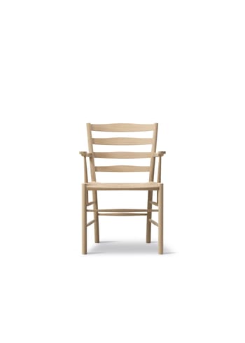 Fredericia Furniture - Eetkamerstoel - Klint Armchair 3208 / By Kaare Klint - Oak Soap / Natural Papercord