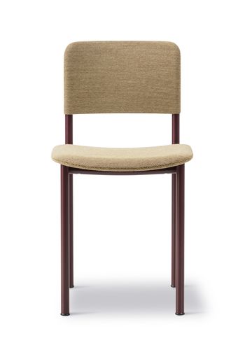 Fredericia Furniture - Matstol - Plan Chair 3414 by Edward Barber & Jay Osgerby - Steelcut Quartet 554 / Bordeaux