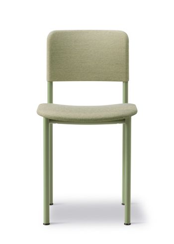 Fredericia Furniture - Matstol - Plan Chair 3414 by Edward Barber & Jay Osgerby - Steelcut Quartet 924 / Modernist Green