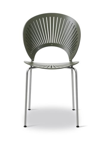 Fredericia Furniture - Dining chair - Trinidad Chair 3398 by Nanna Ditzel - Khaki Green Beech