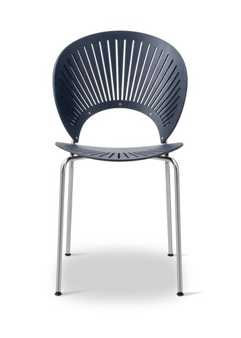 Fredericia Furniture - Matstol - Trinidad Chair 3398 by Nanna Ditzel - Nordic Blue Beech