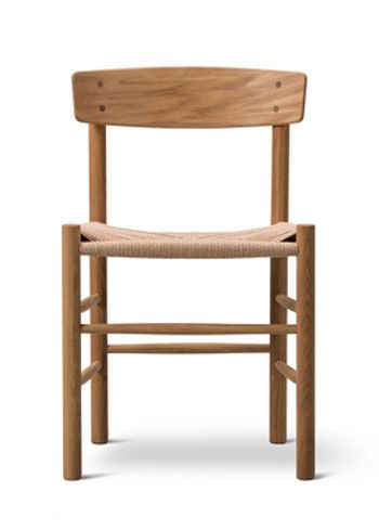 Fredericia Furniture - Spisebordsstol - J39 Mogensen Chair 3239 by Børge Mogensen - Clear Oiled Oak / Natural Paper Cord