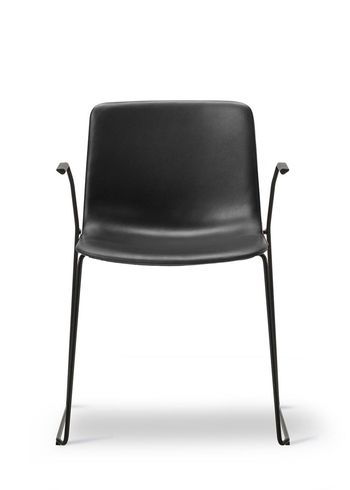 Fredericia Furniture - Chaise à manger - Pato Sledge Armchair 4112 by Welling/Ludvik - Seat Upholstery - Primo 88 Black
