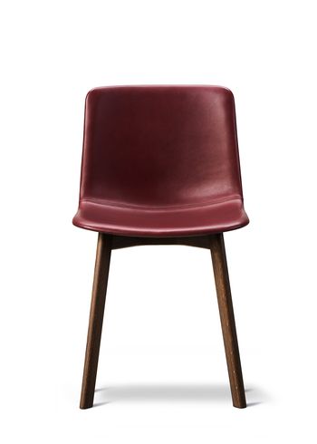 Fredericia Furniture - Chaise à manger - Pato Wood Chair 4222 by Welling/Ludvik - Full Upholstery - Max 93 Indian Red