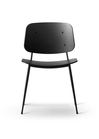 Fredericia Furniture - Chaise à manger - Søborg Chair 3060 by Børge Mogensen - Black Lacquered Oak / Black