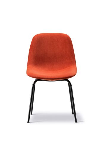 Fredericia Furniture - Chaise - Eyes 4-Leg Chair 4810 by Foersom & Hiort-Lorenzen - Gentle 373 / Black