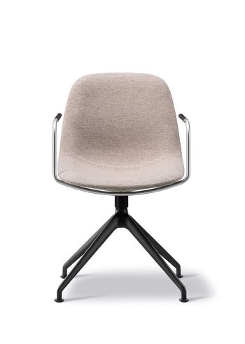 Fredericia Furniture - Chair - Eyes Swivel Armchair 4820 by Foersom & Hiort-Lorenzen - Hallingdal 227 / Black