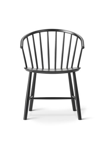 Fredericia Furniture - Chair - J64 Chair 3064 by Ejvind A. Johansson - Black Ash