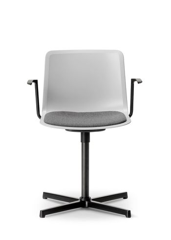 Fredericia Furniture - Puheenjohtaja - Pato Swivel Armchair 4011 by Welling/Ludvik - Seat Upholstery - Stone/Clara 784