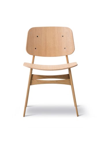 Fredericia Furniture - Krzesło - Søborg Chair 3050 by Børge Mogensen - Lacquered Oak