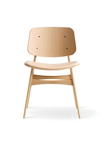 Fredericia Furniture - Sedia - Søborg Chair 3051 by Børge Mogensen - Vegeta 90 Natural / Lacquered Oak