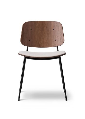Fredericia Furniture - Chaise - Søborg Chair 3061 by Børge Mogensen - Canvas 2 / Oiled Walnut / Black