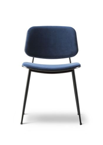 Fredericia Furniture - Chaise - Søborg Chair 3062 by Børge Mogensen - Harald 2 / Black Lacquered Oak / Black
