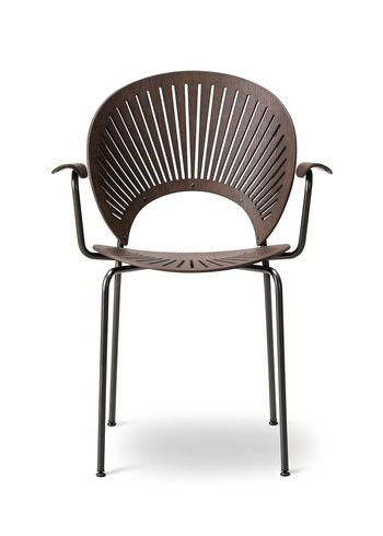 Fredericia Furniture - Chaise - Trinidad Armchair 3399 by Nanna Ditzel - Smoke Stained Oak / Black
