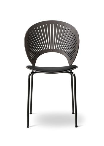 Fredericia Furniture - Chaise - Trinidad Chair 3396 by Nanna Ditzel - Primo 88 Black / Grey Stained Oak / Black