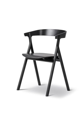 Fredericia Furniture - Chaise - Yksi Chair 3340 by Thau & Kallio - Black Lacquered Oak