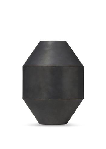 Fredericia Furniture - Jarrón - Hydro Vase 8210 by Sofie Østerby - Small - Black-Oxide Brass