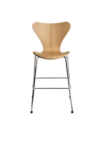 Fritz Hansen - Hoge stoel - Series 7 Junior - Oak/Chrome