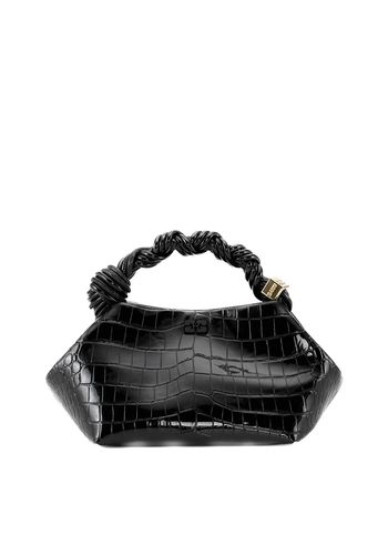 Ganni - Håndtaske - Ganni Bou Bag Small - Black Croco