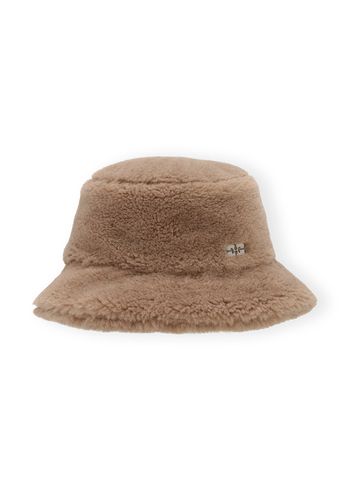 Ganni - Hat - Recycled Tech Bucket Hat Fur - Oyster Gray