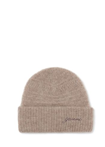 Ganni - - Soft Wool Beanie - Almond Milk