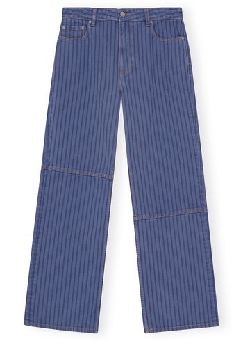 Ganni - Pantalones vaqueros - Stripe Overdyed Denim Izey - Country Blue
