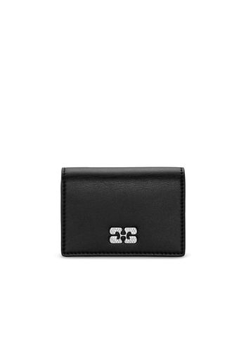 Ganni - Tarjetero - Ganni Bou Flap Card Holder - Black