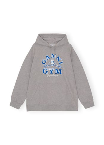 Ganni - Sweatshirt - Isoli Oversized Gym Hoodie - Paloma Melange