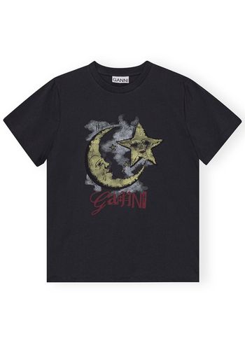 Ganni - Camiseta - Basic Jersey Moonlight Relaxed T-shirt - Phantom