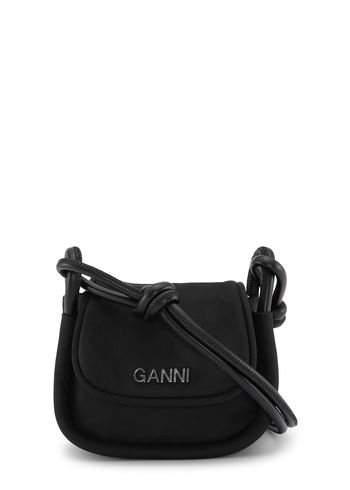 Ganni - Laukku - Knot Mini Flap Over - Black