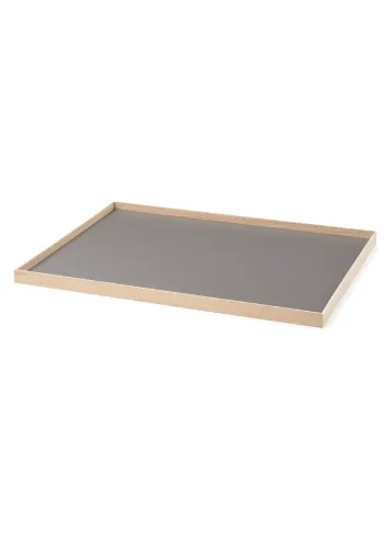 Gejst - Vassoio - Frame Tray - Large / Warm Grey, Oak