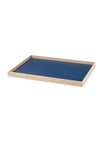 Gejst - Vassoio - Frame Tray - Medium / Night Blue, Oak