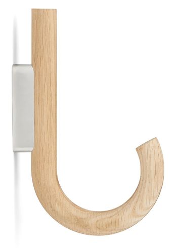 Gejst - Hanger - Hook Hanger - Oak hook / Chrome wall mount