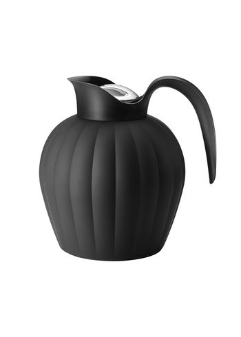 Georg Jensen - Thermoskanne - Bernadotte Thermo Jug W. Push Stopper - 0.8L - Midnight Black