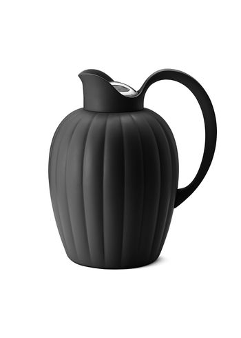 Georg Jensen - Termo - Bernadotte Thermo Jug W. Push Stopper - 1L - Midnight Black