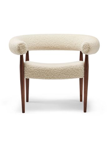 Getama - Armchair - Ring Chair by Nanna & Jørgen Ditzel - Louison Opio Natural / Oiled Walnut