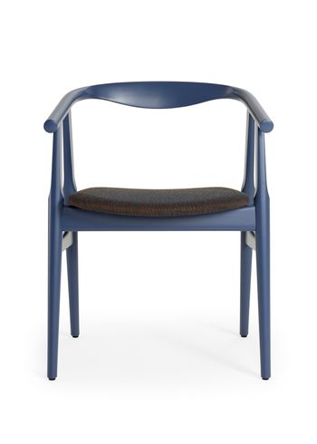 Getama - Dining chair - GE525 The U-Chair by Hans J. Wegner - Blue Beech / Canvas 764