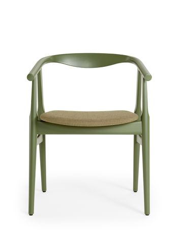 Getama - Dining chair - GE525 The U-Chair by Hans J. Wegner - Khaki Beech / Fiord 951
