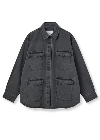 H2OFagerholt - Skjorta - Classic Jeans Shirt - Washed Black