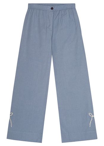 HABIBA - Pants - Polly Embroidery Pants Relaxed - Sea