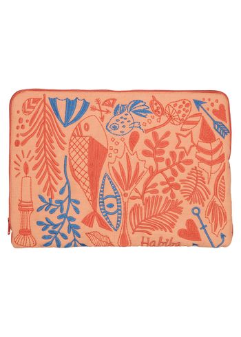 HABIBA - Manchon pour ordinateur - Habiba - Computer Sleeve - Bibi - Salmon