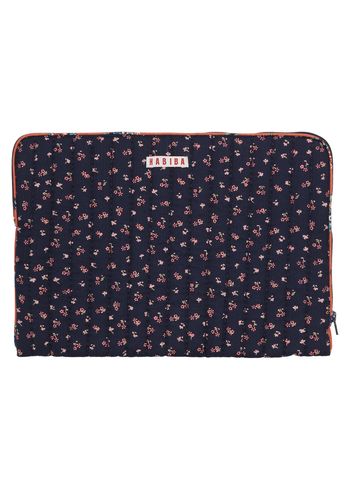 HABIBA - Manchon pour ordinateur - Habiba - Computer Sleeve - Fleur - Indigo