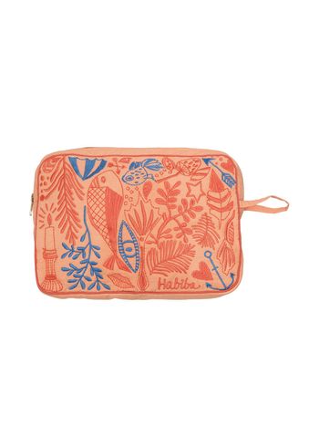 HABIBA - Make-up bag - Makeup Clutch - Bibi - Salmon