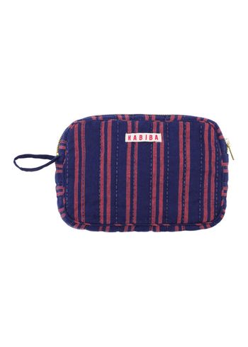 HABIBA - Make-up taske - Makeup Clutch - Bolster - Indigo