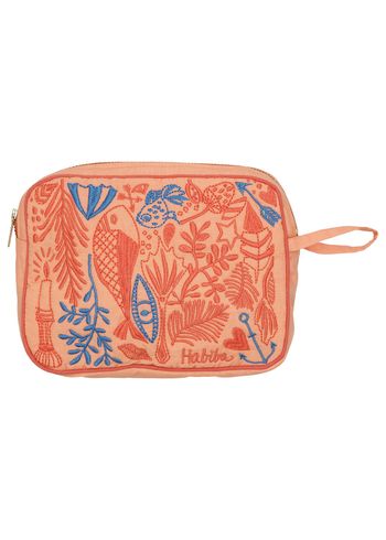 HABIBA - Toilet bag - Toiletry Bag - Bibi - Salmon