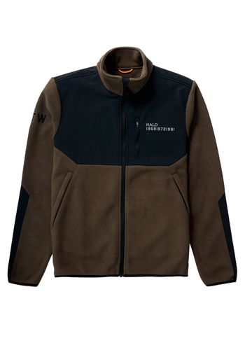 HALO - Jacka - Blocked Zip Fleece - Major Brown