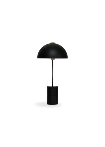 Handvärk - Table Lamp - Studio Table Lamp - Black/Brass Base - Black Shade