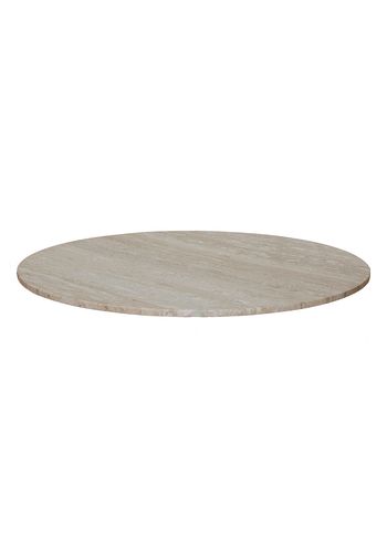 Handvärk - Bordplade - Marmorplade til coffee table Ø90 - Hvid