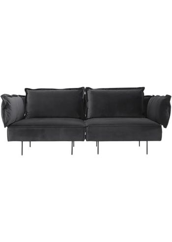 Handvärk - Sofá - The Modular Sofa - 2-Seat Sofa by Emil Thorup - Dark grey