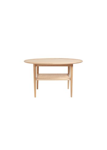 Haslev Møbelsnedkeri - Coffee Table - Athene Coffee Table - White Oiled Oak / Round
